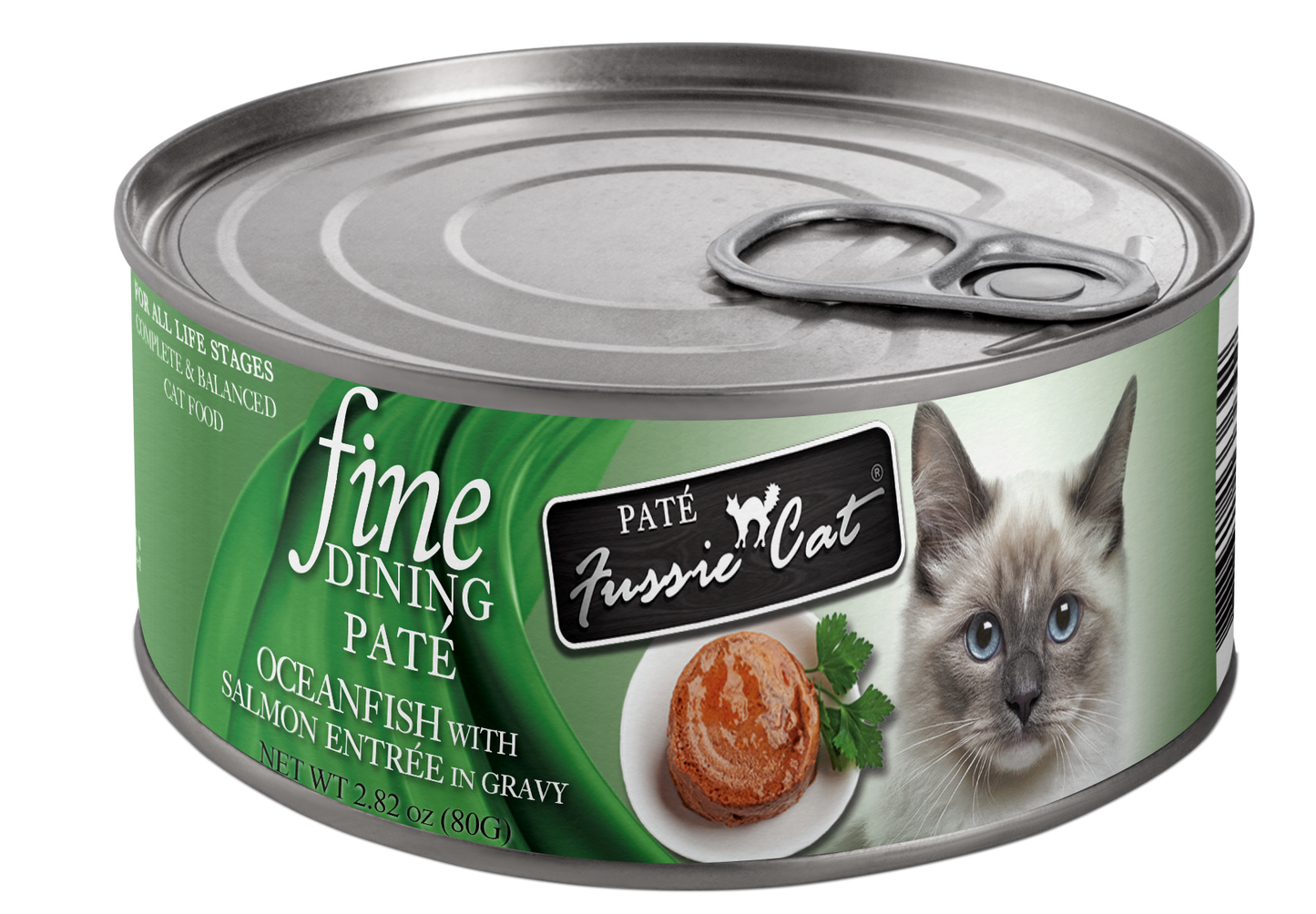 Fussie Cat Fine Dining - Pate - Oceanfish with Salmon Entree in gravy (2.82oz)