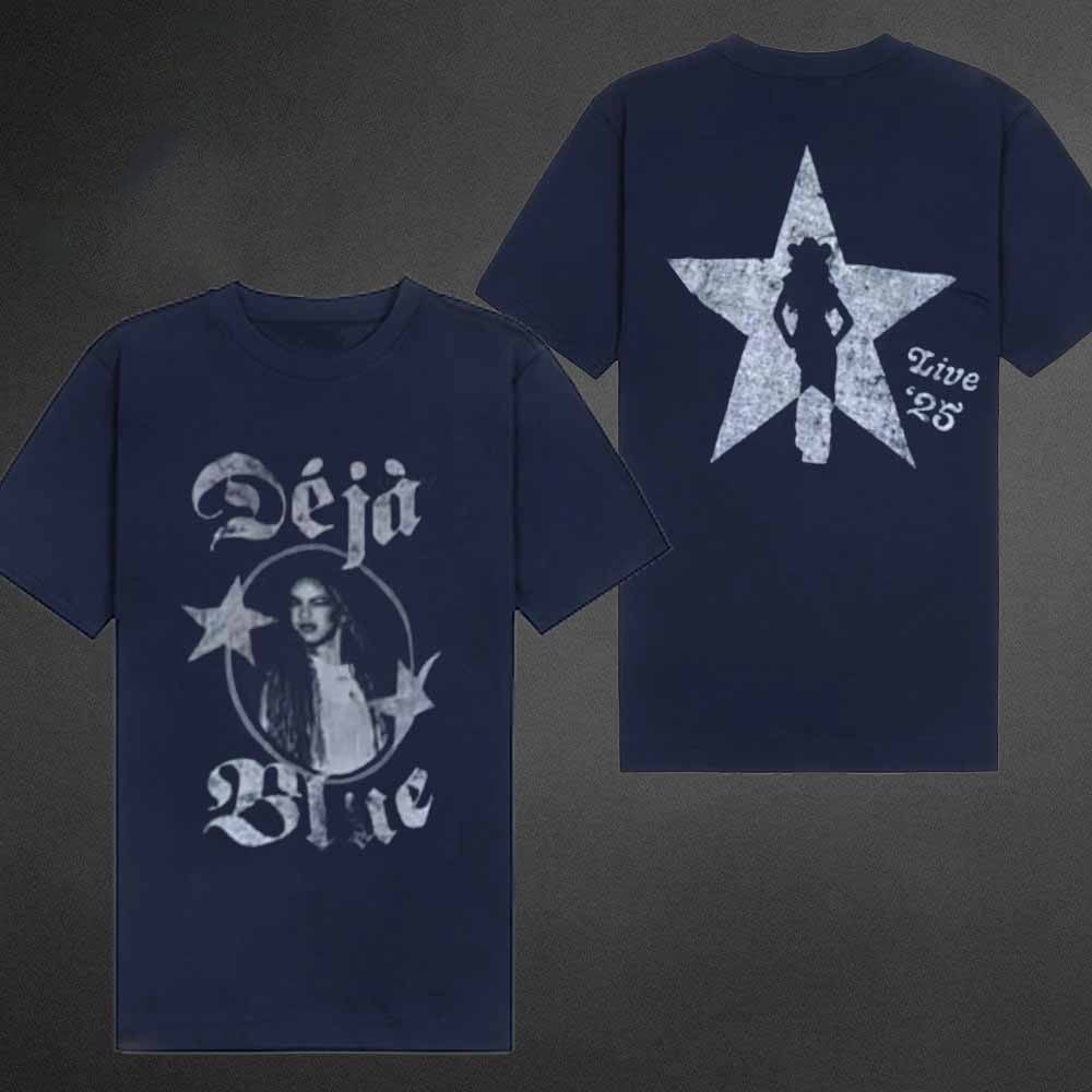 Beyoncé Tour 2025 Deja Blue T-Shirt