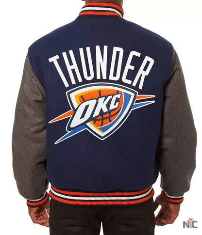 Oklahoma City Thunder Varsity Two Tone Jacket
