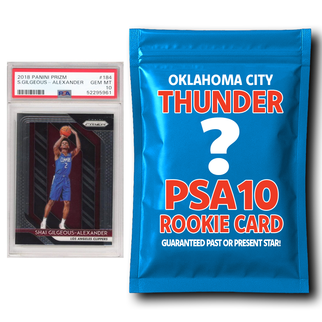 Oklahoma City Thunder PSA 10 Graded Rookie Card Mystery Pack