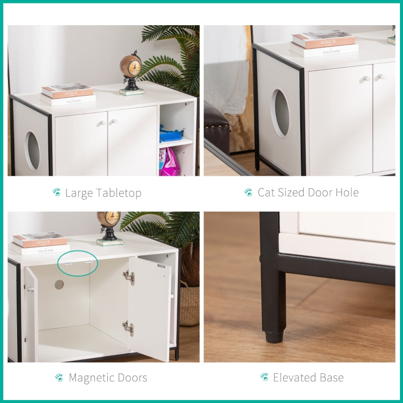 Hidden Cat Litter Box Enclosure