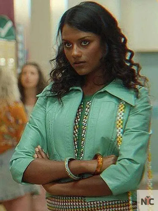 Olivia Hanan Sex Education Leather Jacket