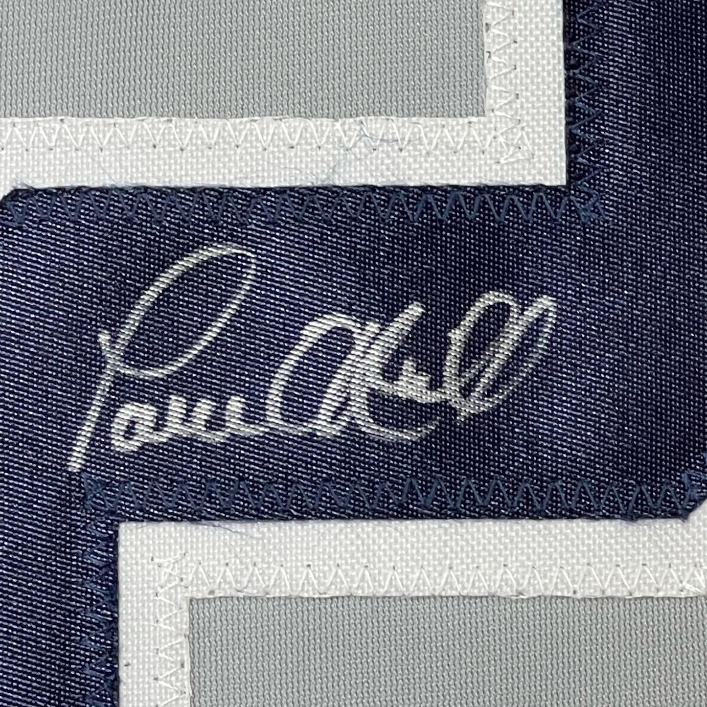 Framed Autographed/Signed Paul O'Neill 35x39 New York Grey Baseball Jersey JSA COA