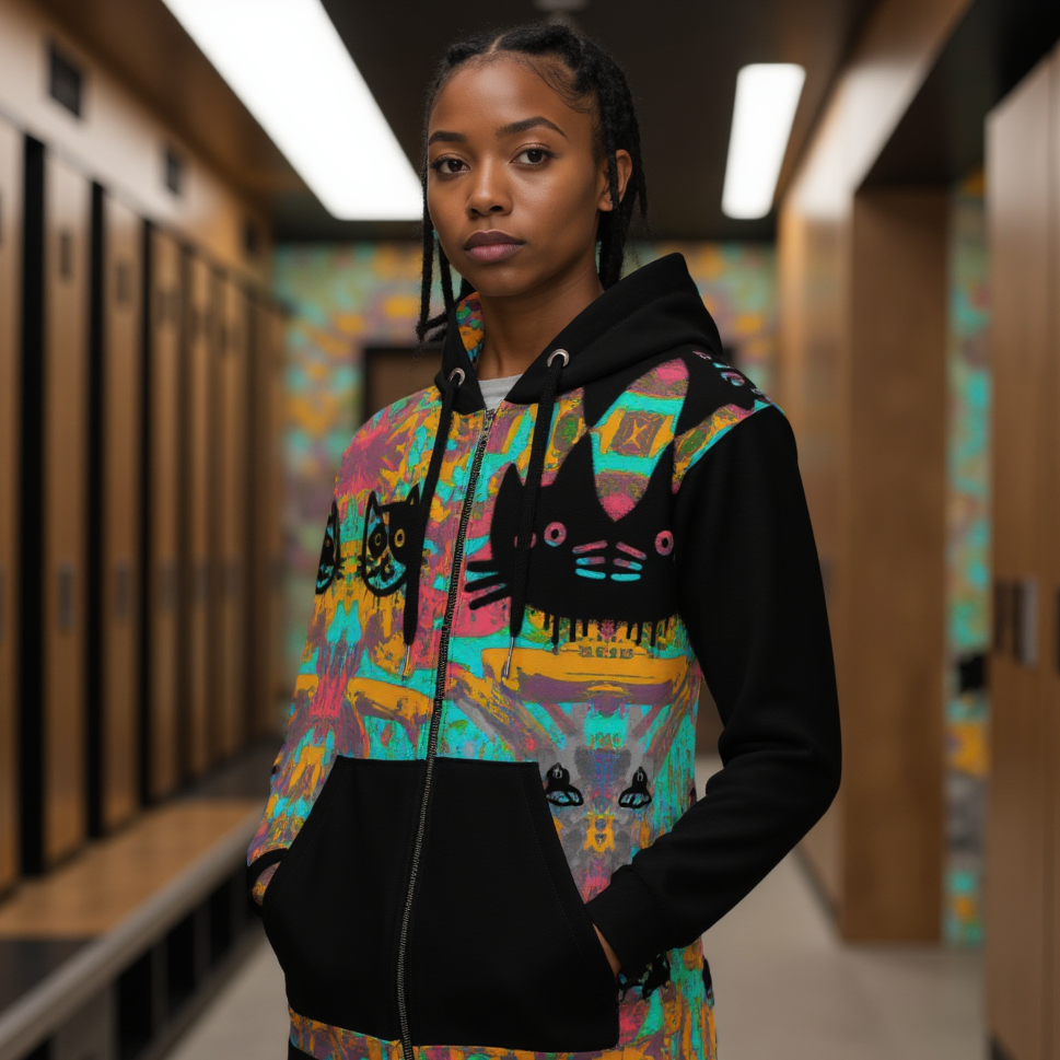 Only if you really LOVE CATS Unisex Zip Hoodie