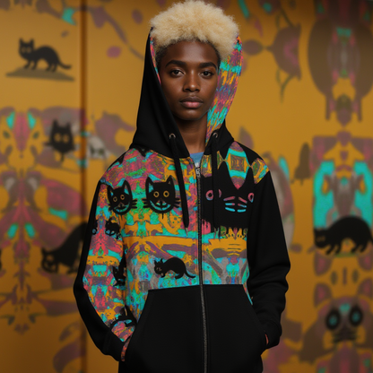 Only if you really LOVE CATS Unisex Zip Hoodie