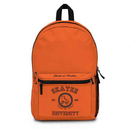 Orange Skater University Backpack