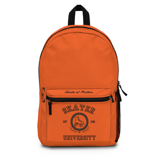 Orange Skater University Backpack