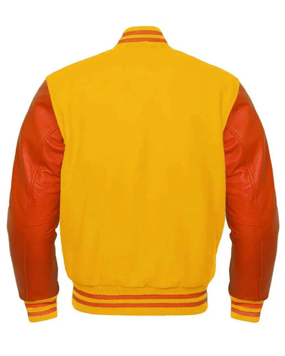 Orange And Yellow Varsity Jacket