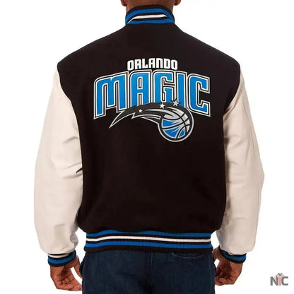 Orlando Magic Black and White Varsity Jacket