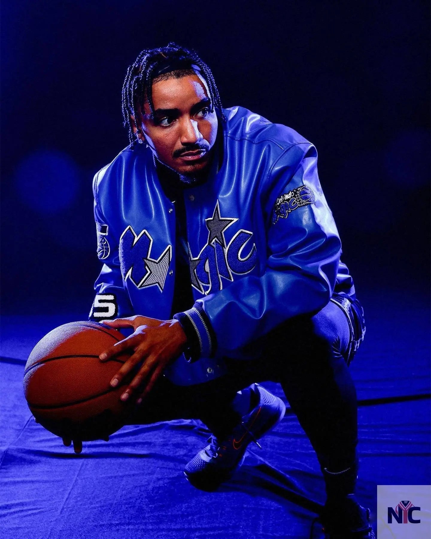Orlando Magic Jeff Hamilton Blue Varsity Jacket