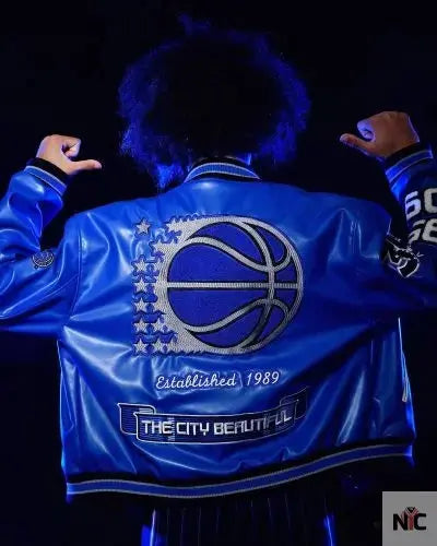 Orlando Magic Jeff Hamilton Blue Varsity Jacket