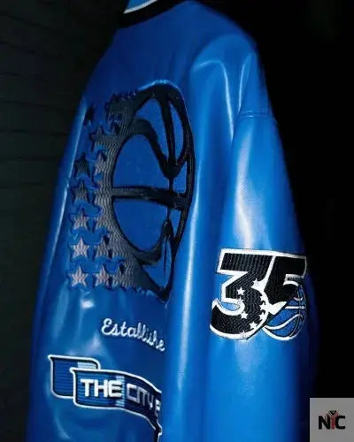 Orlando Magic Jeff Hamilton Blue Varsity Jacket
