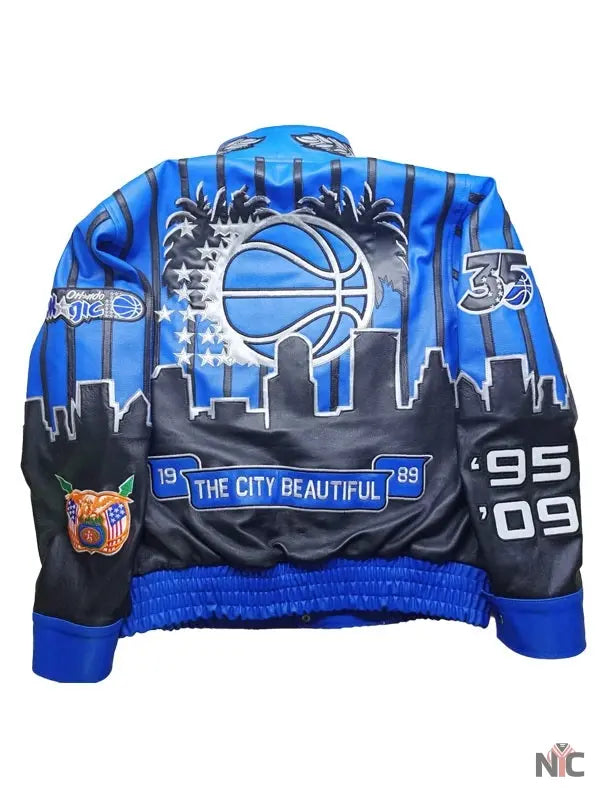 Orlando Magic x Jeff Hamilton NBA Blue Varsity Jacket
