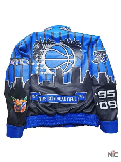 Orlando Magic x Jeff Hamilton NBA Blue Varsity Jacket