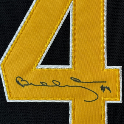 Framed Autographed/Signed Bobby Orr 35x39 Boston Bruins Black Hockey Jersey Fanatics COA