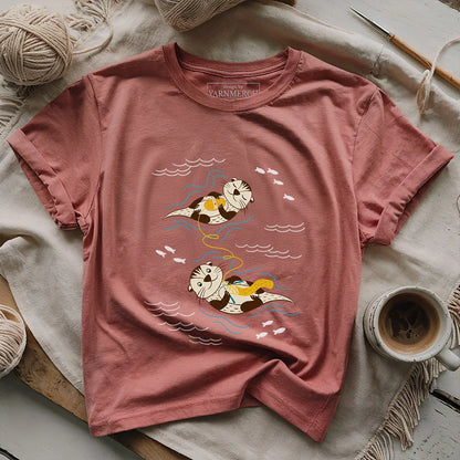 Otterly Knitting Away T-shirt