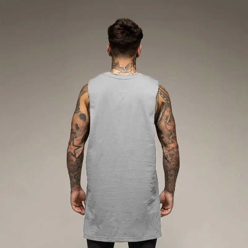 Oversize Cut Off Sleeveless Shirt