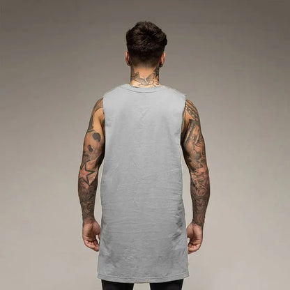 Oversize Cut Off Sleeveless Shirt