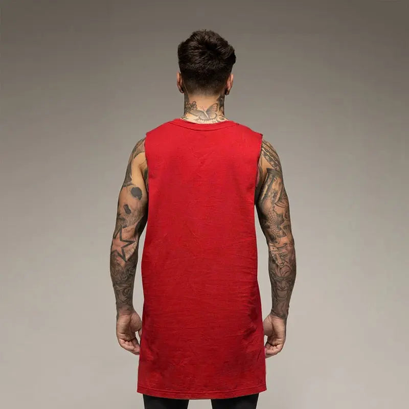 Oversize Cut Off Sleeveless Shirt