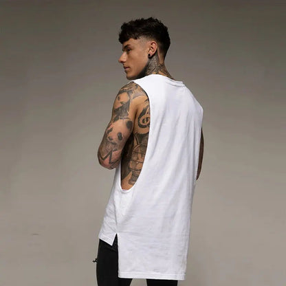 Oversize Cut Off Sleeveless Shirt