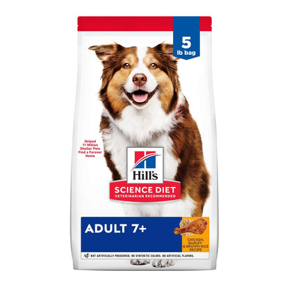 Hill's Science Diet Senior 7+ Chicken Meal, Barley & Rice Recipe Dry Dog Food