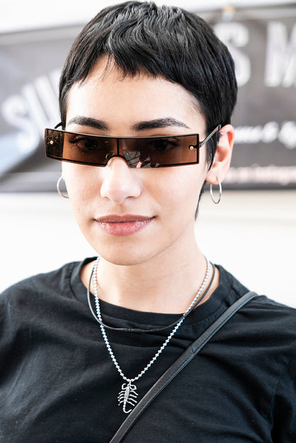 Futuristic Punk Goth Rave 1990s Vintage Sunglass - Revamp