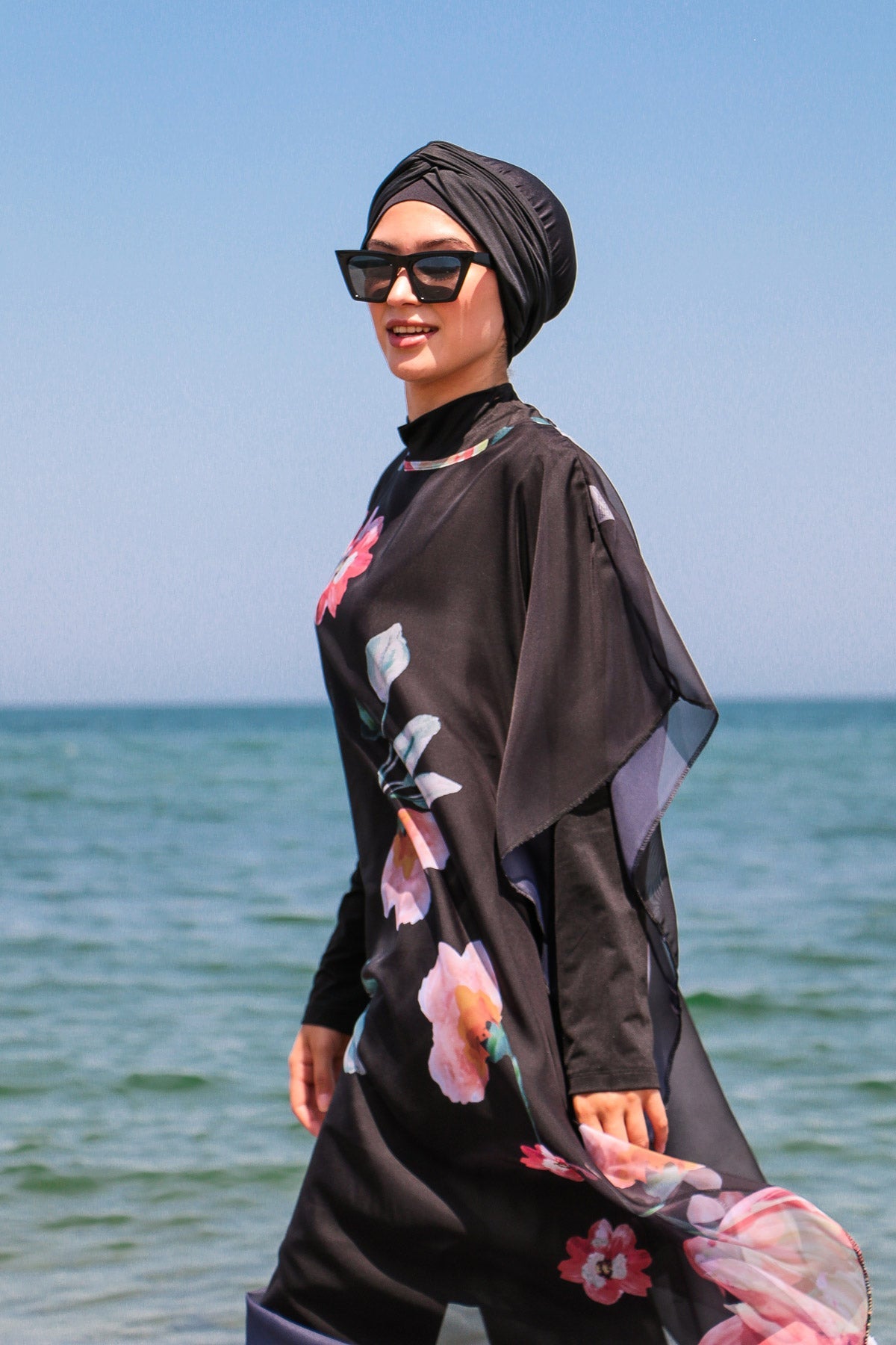 Black Pareo Kimono P2104