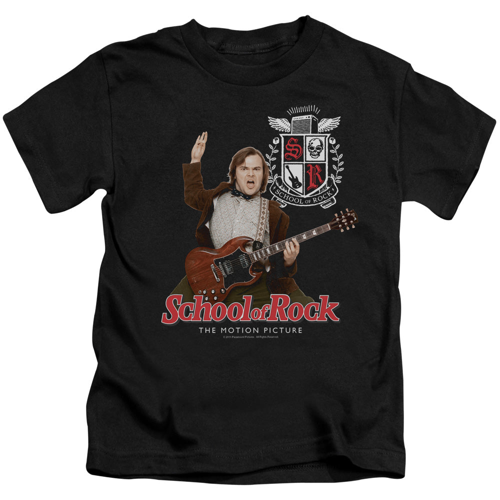 School Of Rock The Teacher Is In Juvenile Kids Youth T Shirt Black Officially Licensed