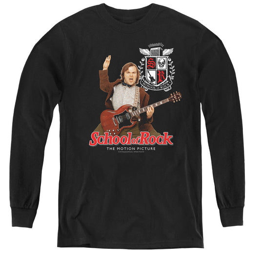 School Of Rock The Teacher Is In Long Sleeve Kids Youth T Shirt Black Officially Licensed