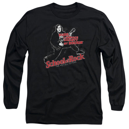 School Of Rock Rockin Mens Long Sleeve Shirt Black Officially Licensed Officially Licensed