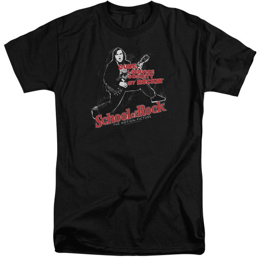 School Of Rock Rockin Mens Tall T Shirt Black Officially Licensed
