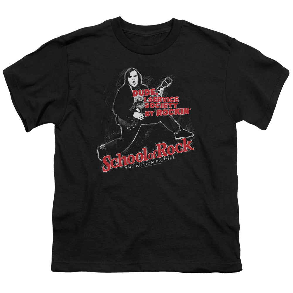 School Of Rock Rockin Kids Youth T Shirt Black Officially Licensed