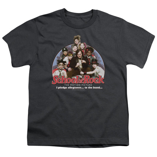School Of Rock I Pledge Allegiance Kids Youth T Shirt Charcoal Officially Licensed