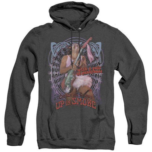 Up In Smoke Pantyhose Mens Heather Hoodie Black Officially Licensed