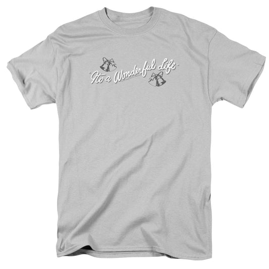 Its A Wonderful Life Logo Mens T Shirt Silver Officially Licensed
