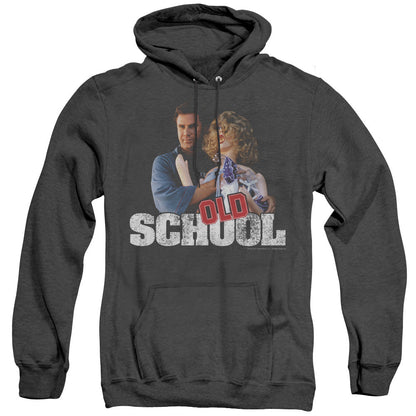 Old School Frank And Friend Mens Heather Hoodie Black Officially Licensed