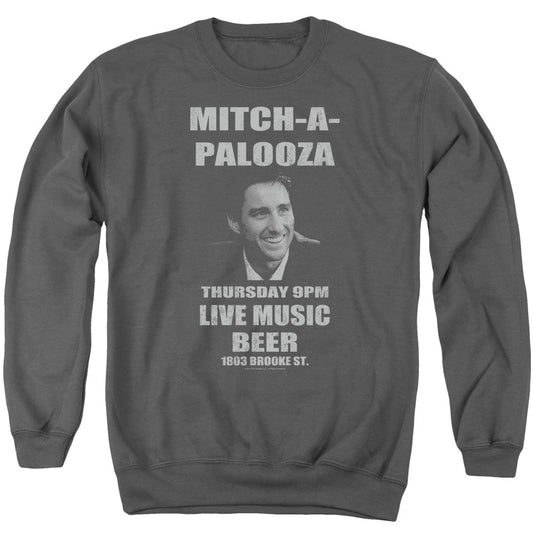 Old School Mitchapalooza Mens Crewneck Sweatshirt Charcoal Officially Licensed