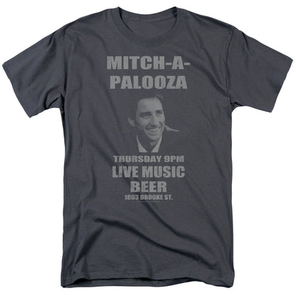 Old School Mitchapalooza Mens T Shirt Charcoal Officially Licensed
