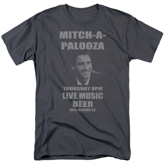 Old School Mitchapalooza Mens T Shirt Charcoal Officially Licensed