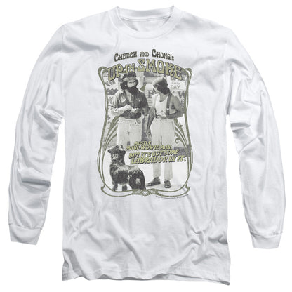 Up In Oke Labrador Mens Long Sleeve Shirt White Officially Licensed