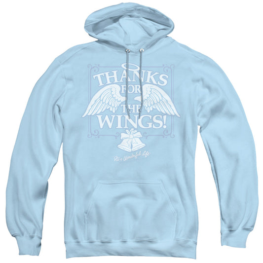 Its A Wonderful Life Dear George Mens Hoodie Light Blue Officially Licensed