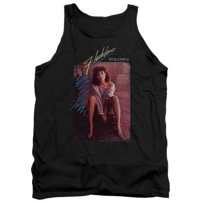 Flashdance Title Mens Tank Top Shirt Black Officially Licensed