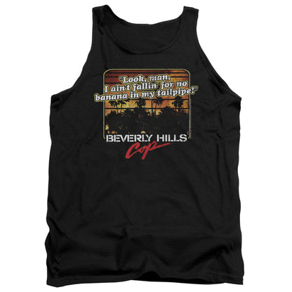 Beverly Hills Cop Banana In My Tailpipe Mens Tank Top Shirt Black Officially Licensed