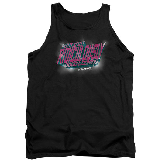 Zoolander Ridiculously Good Looking Mens Tank Top Shirt Black Officially Licensed