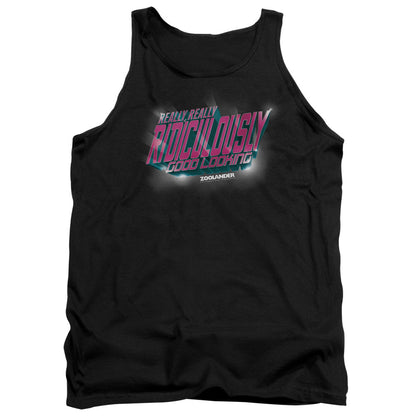 Zoolander Ridiculously Good Looking Mens Tank Top Shirt Black Officially Licensed