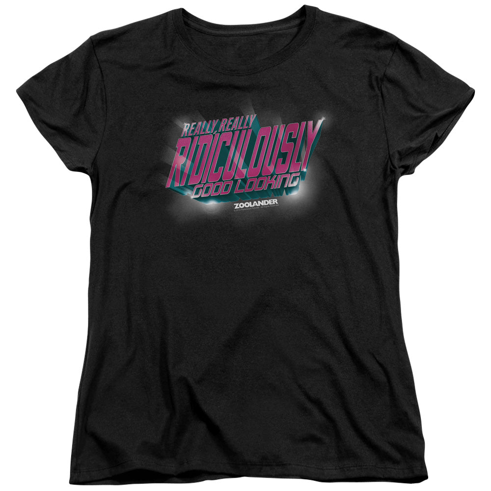 Zoolander Ridiculously Good Looking Womens T Shirt Black Officially Licensed