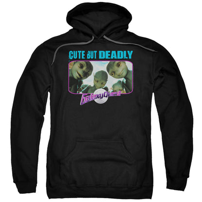 Galaxy Quest Cute But Deadly Mens Hoodie Black Officially Licensed