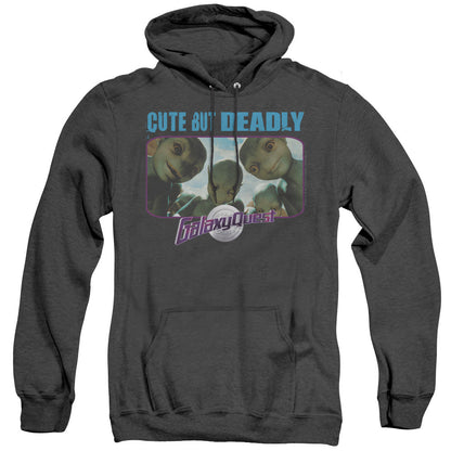 Galaxy Quest Cute But Deadly Mens Heather Hoodie Black Officially Licensed