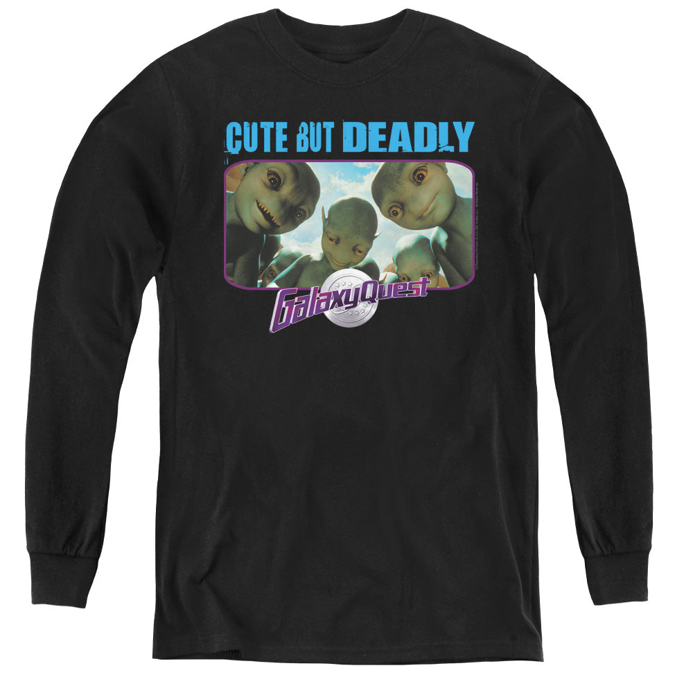 Galaxy Quest Cute But Deadly Long Sleeve Kids Youth T Shirt Black Officially Licensed