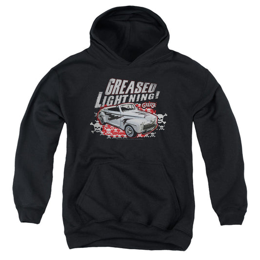 Grease Greased Lightening Kids Youth Hoodie Black Officially Licensed